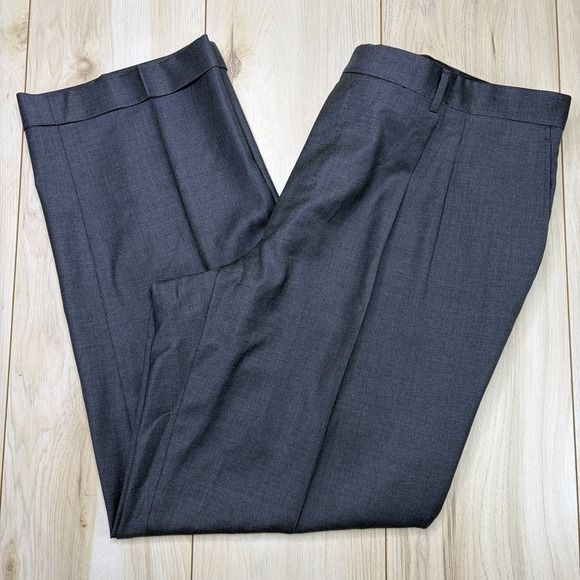 Lubiam Other - Lubiam 1911 Trousers Men's 41x32 Ermenegildo Zegna Trofeo Wool Gray Dress Pants